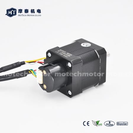 Stepper motor with encoder